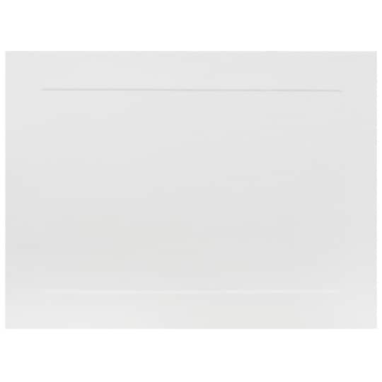 JAM Paper 5" x 6" White Panel Blank Flat Note Cards